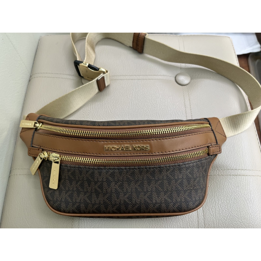 Michael Kors body bag Waist bag Brown PVC unisex